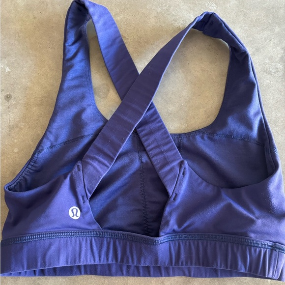 Lululemon Run Stuff Your Bra III (Power Mesh) - Emperor Blue - Picture 4 of 7